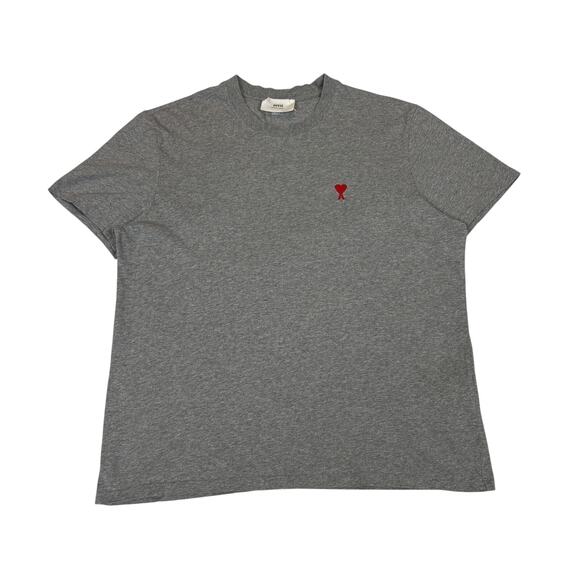 AMI Alexandre Mattiussi De Coeur Patch Logo Tee Shirt Women's XL - Picture 1 of 11